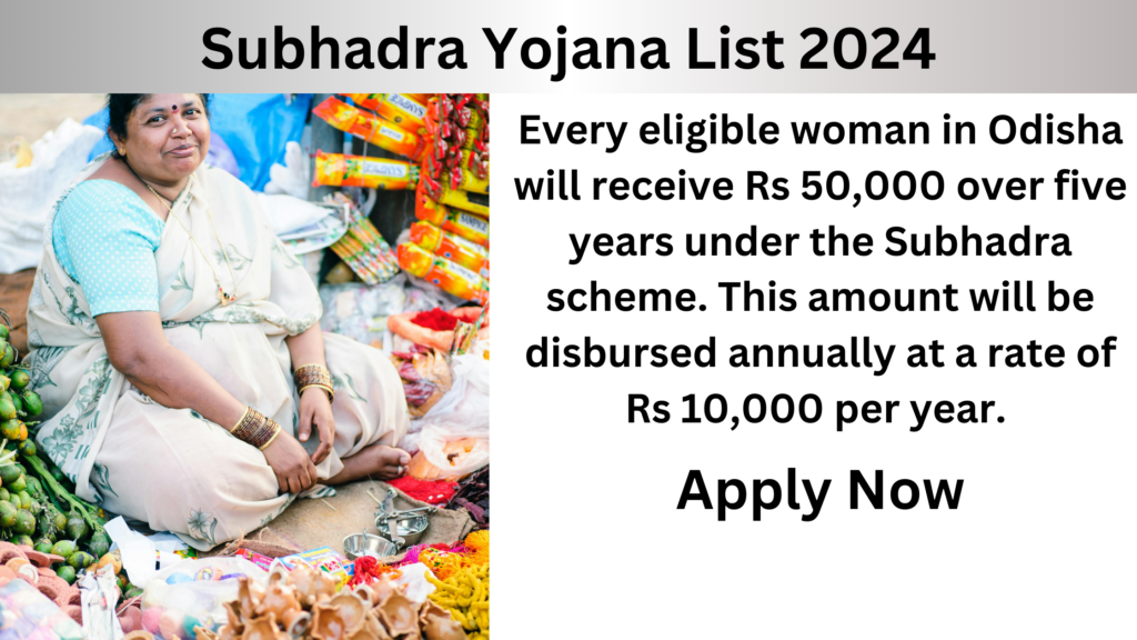 Subhadra Yojana List 2024